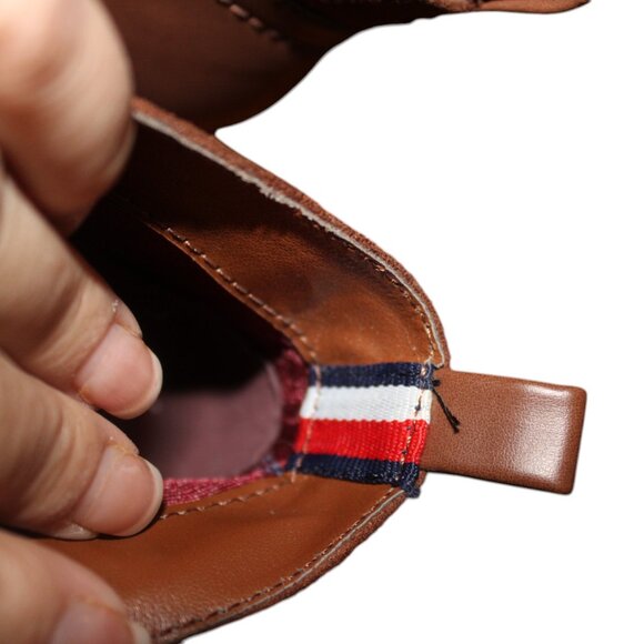 Tommy Hilfiger Fawn 2 Leather Almond Toe Ankle Cognac size 9 1/2 M New - Picture 7 of 14